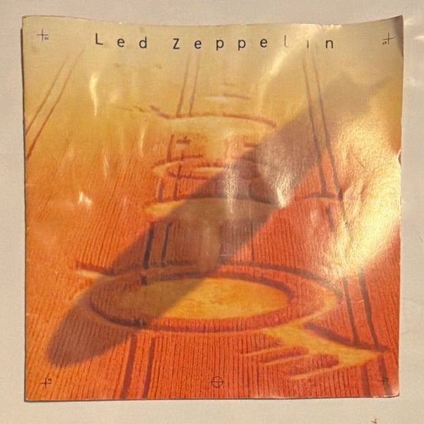 Led Zeppelin Light and Shade Book Booklet from 1990 CD Box Set