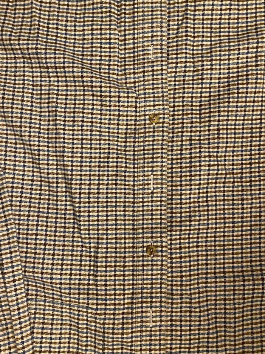 L.L. Bean Plaid Button Down Shirt Brown Size XXL-Tall 3