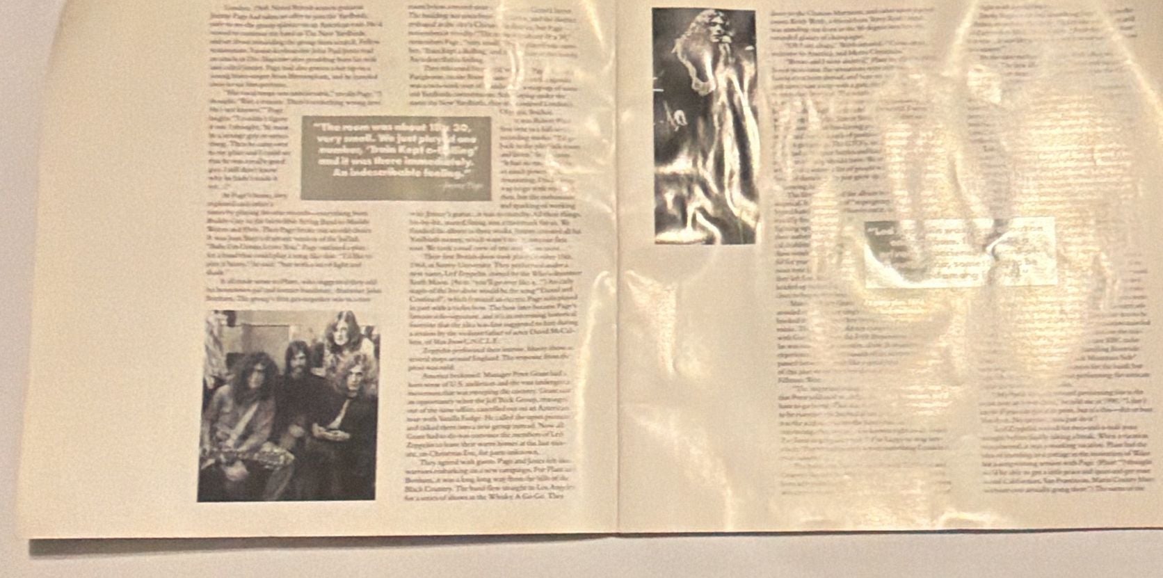 Led Zeppelin Light and Shade Book Booklet from 1990 CD Box Set 2