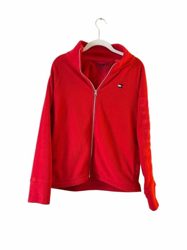 Tommy Hilfiger Sport Fleece Full Zip Jacket Size P/M Red 2