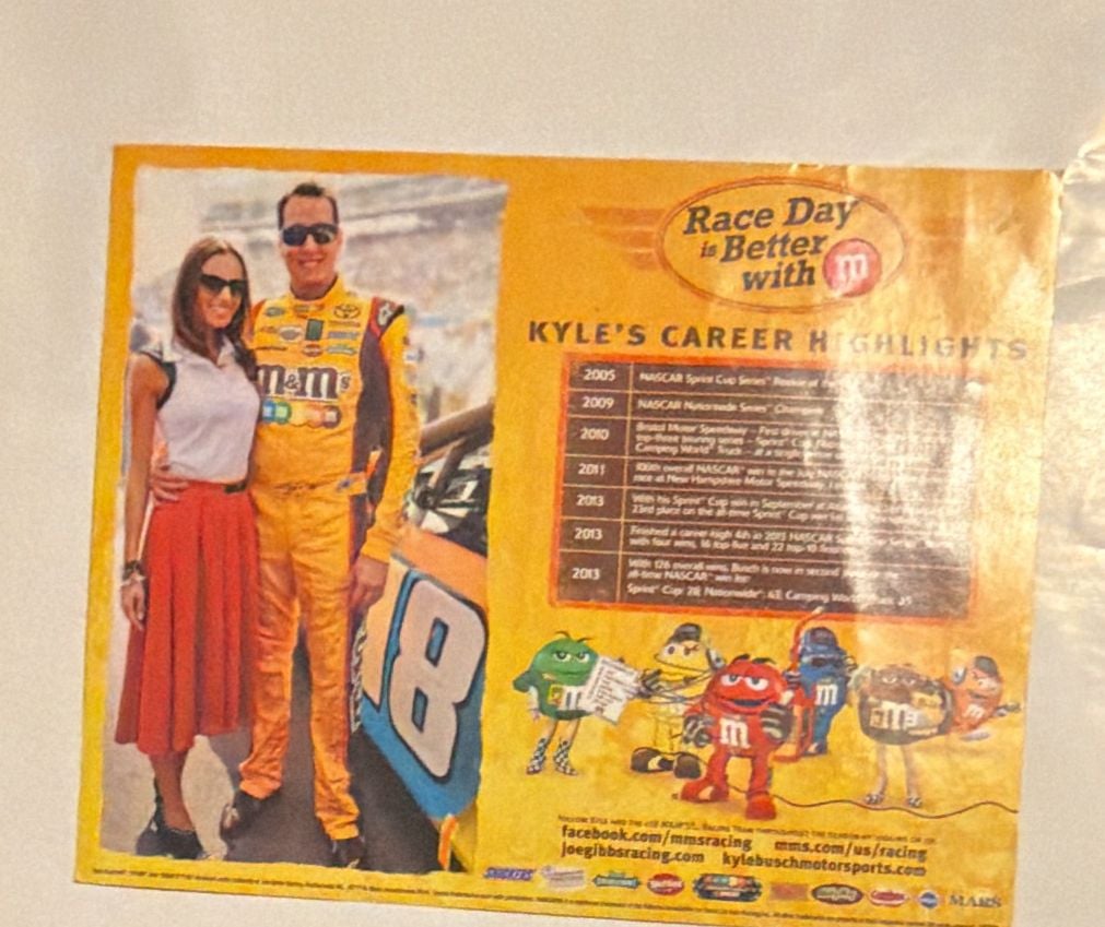 Kyle Busch M&M's NASCAR Promotional Print Poster 2013 2