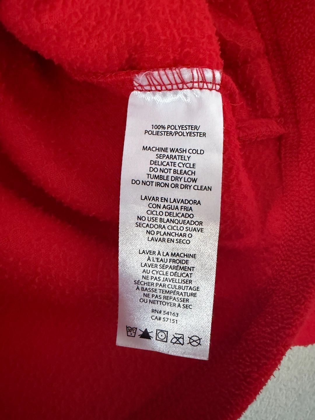 Tommy Hilfiger Sport Fleece Full Zip Jacket Size P/M Red 8