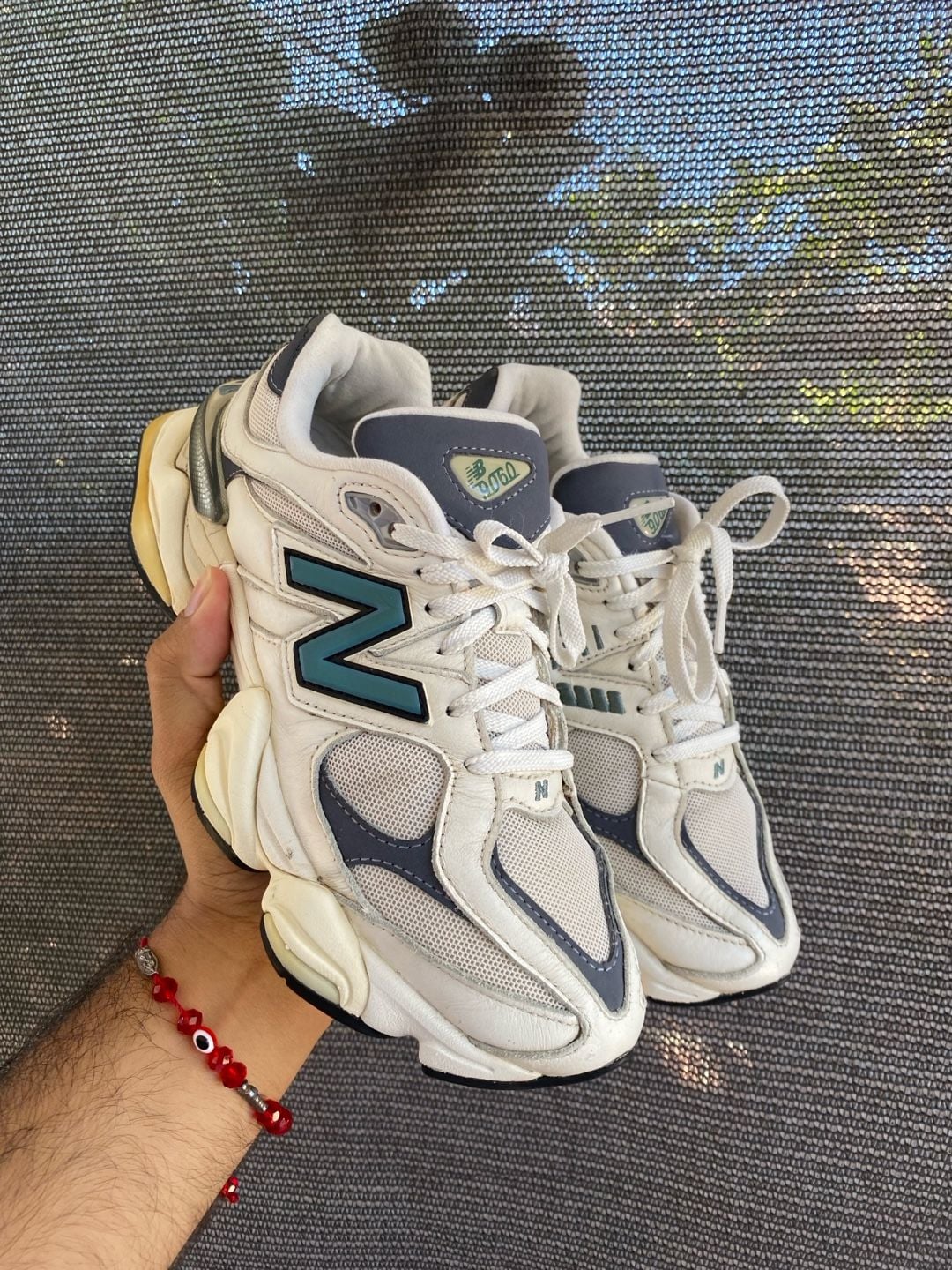 New Balance 9060 Sea Salt Spruce Grey Sneakers 2