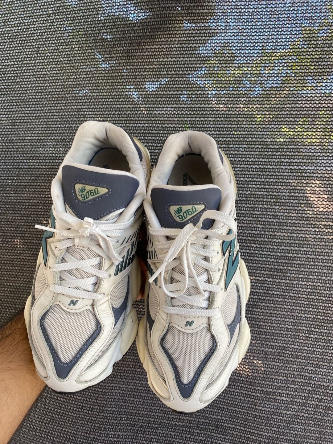 New Balance 9060 Sea Salt Spruce Grey Sneakers 3