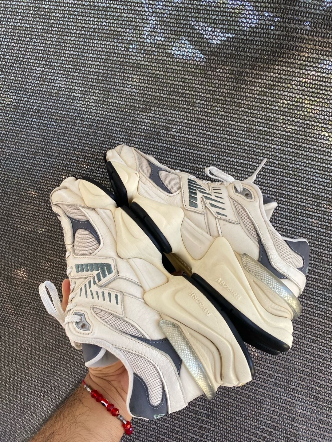 New Balance 9060 Sea Salt Spruce Grey Sneakers 4