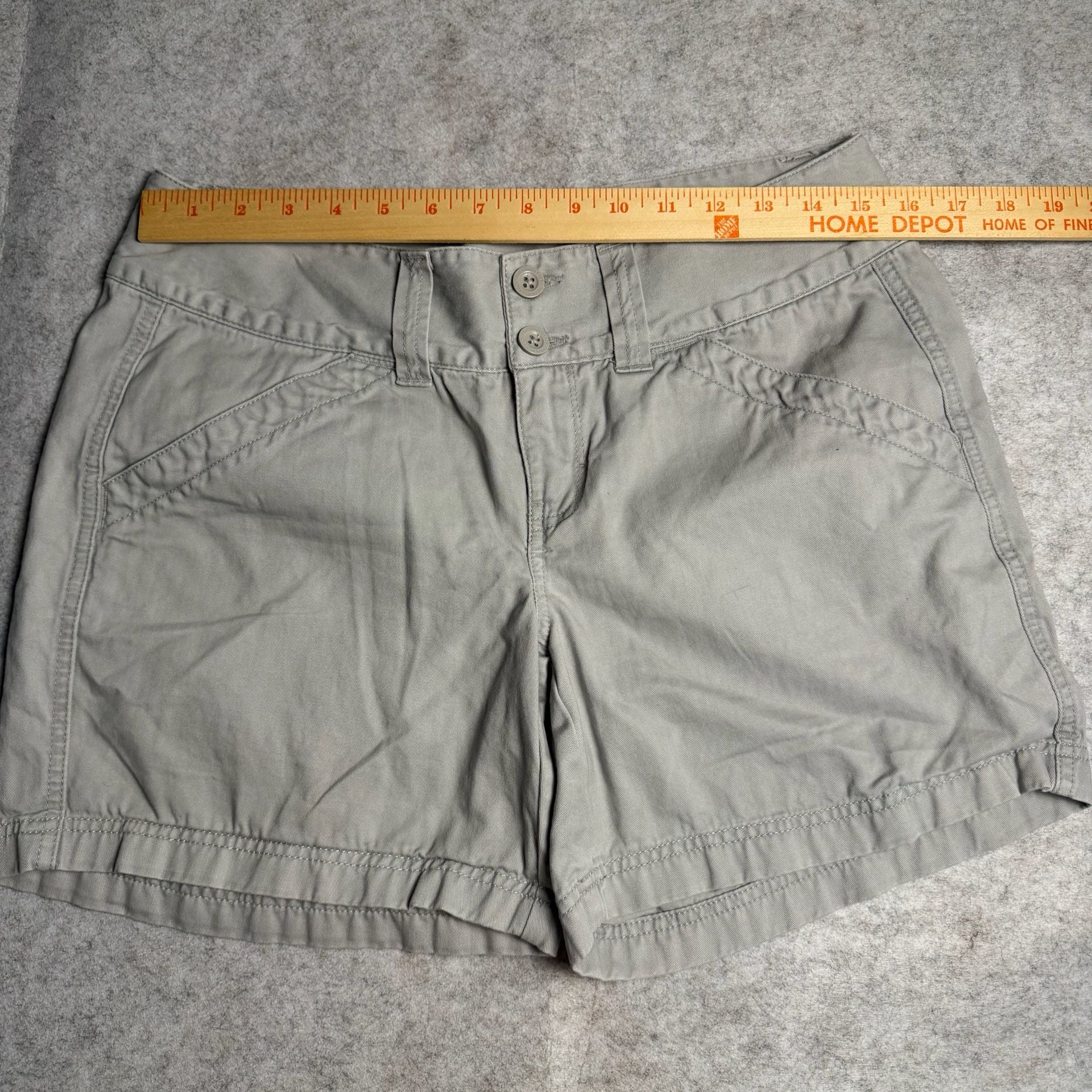 The North Face Utility Shorts Gray Canvas Outdoor Pockets 4