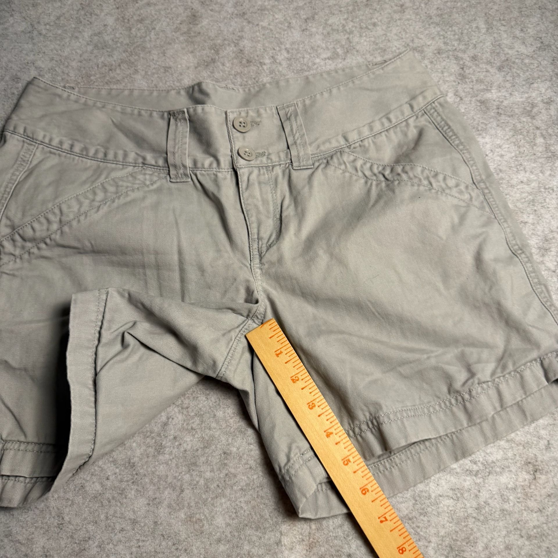 The North Face Utility Shorts Gray Canvas Outdoor Pockets 5