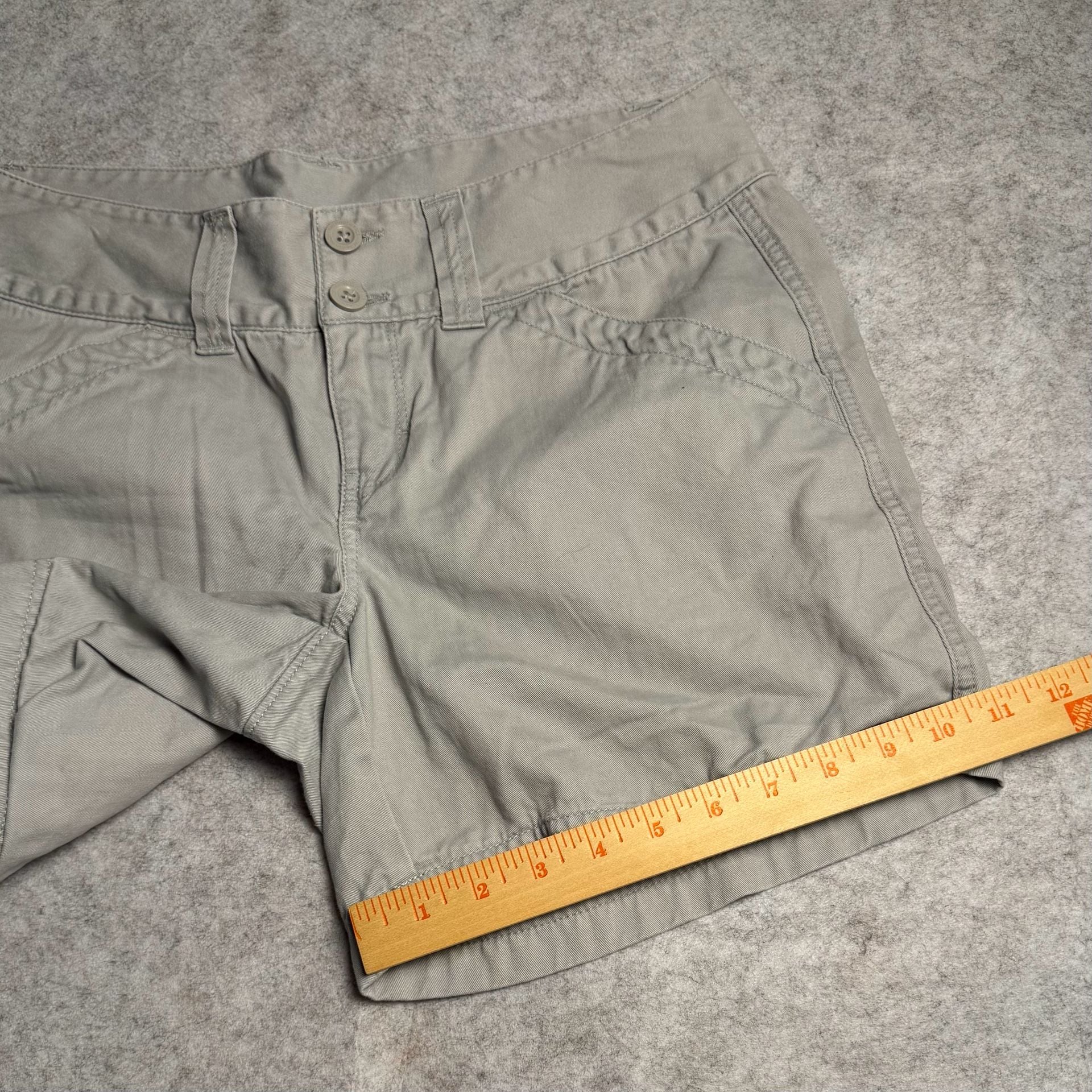 The North Face Utility Shorts Gray Canvas Outdoor Pockets 6