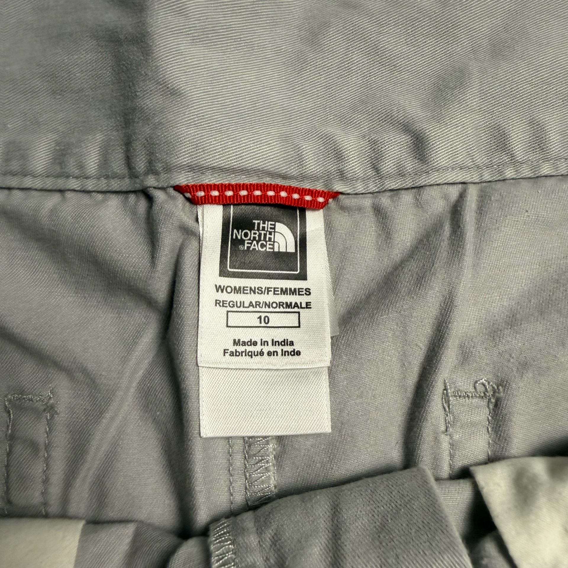 The North Face Utility Shorts Gray Canvas Outdoor Pockets 9