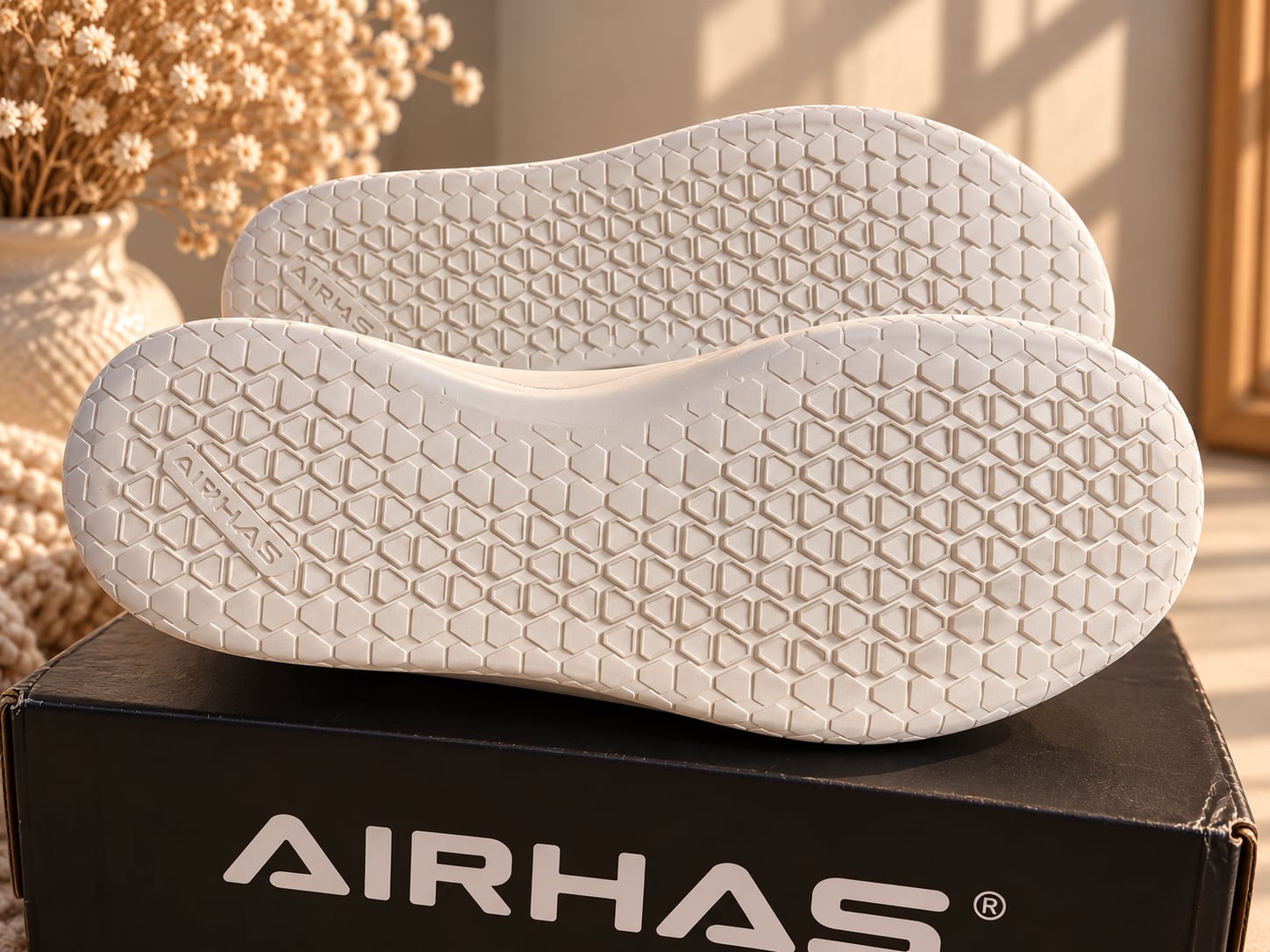 Airhas White Barefoot Sneakers Minimalist Gym Shoes New 5