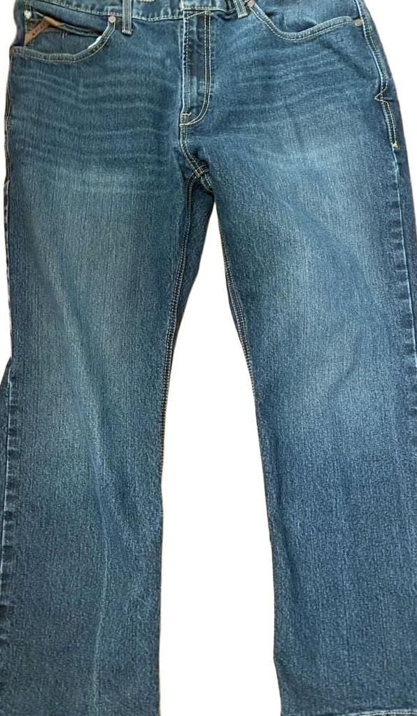 Ariat M4 Relaxed Boot Cut Jeans Size 38x30 Blue Denim 2