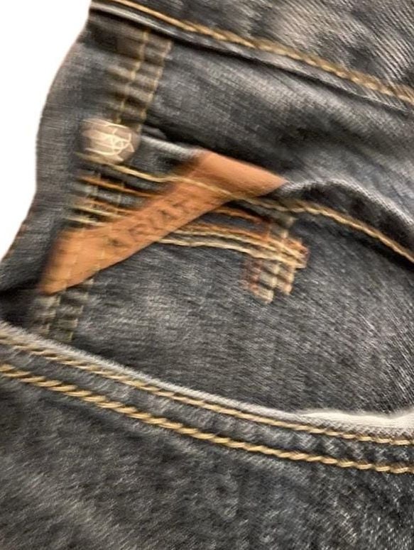 Ariat M4 Relaxed Boot Cut Jeans Size 38x30 Blue Denim 6