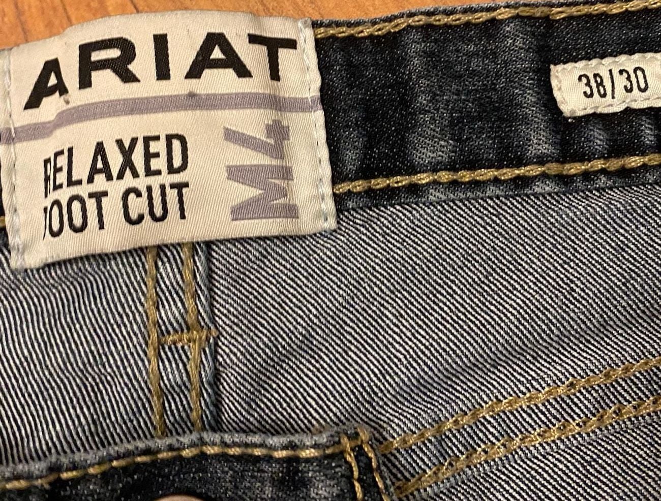 Ariat M4 Relaxed Boot Cut Jeans Size 38x30 Blue Denim 8