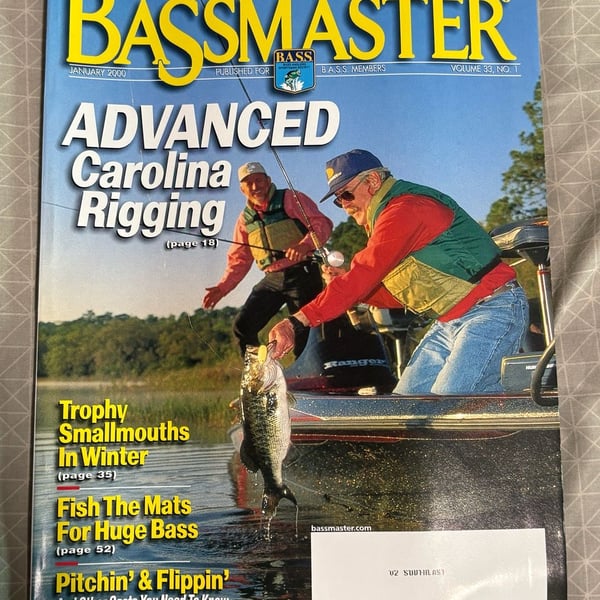 Bassmaster Magazine January 2000 Advanced Carolina Rigging