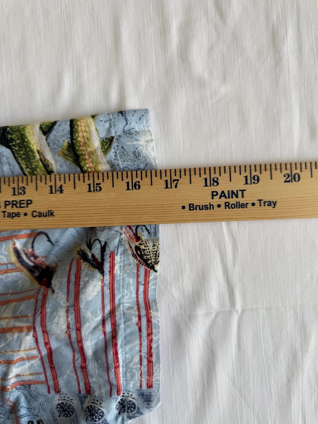 North River Fishing Shirt Size XL Blue Trout Print Short Sleeve campcore 5