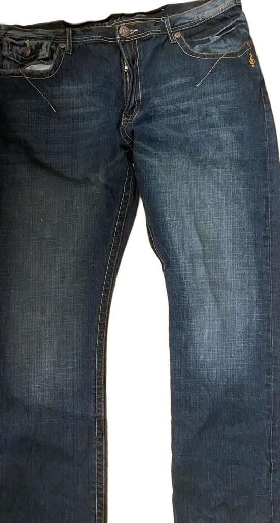 Songs Of Freedom Jeans Dark Wash Straight Leg Size 40 2