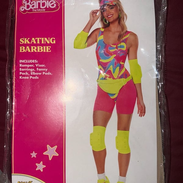 Barbie Skating Barbie Costume Size X-Large 14-16 The Movie Spirit Halloween