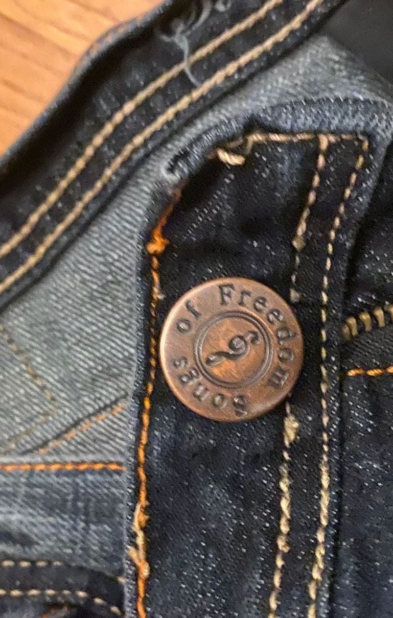Songs Of Freedom Jeans Dark Wash Straight Leg Size 40 7