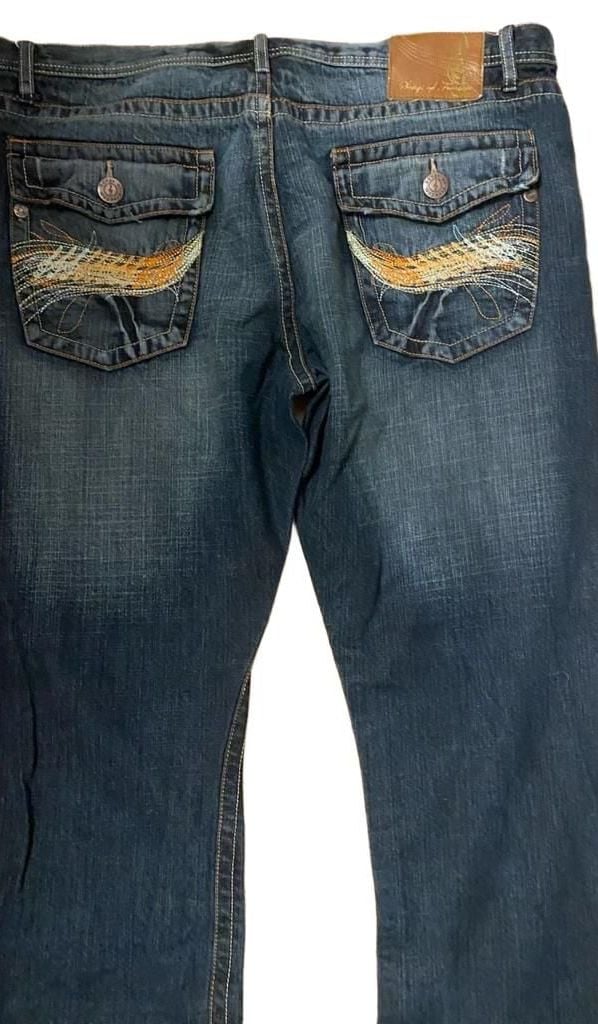 Songs Of Freedom Jeans Dark Wash Straight Leg Size 40 10