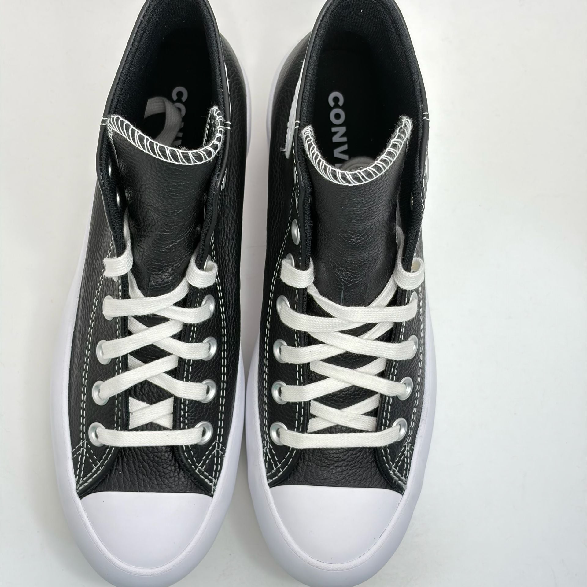 Converse Chuck Taylor 567164C Women 8.5 Lugged Leather Black Platform New 8