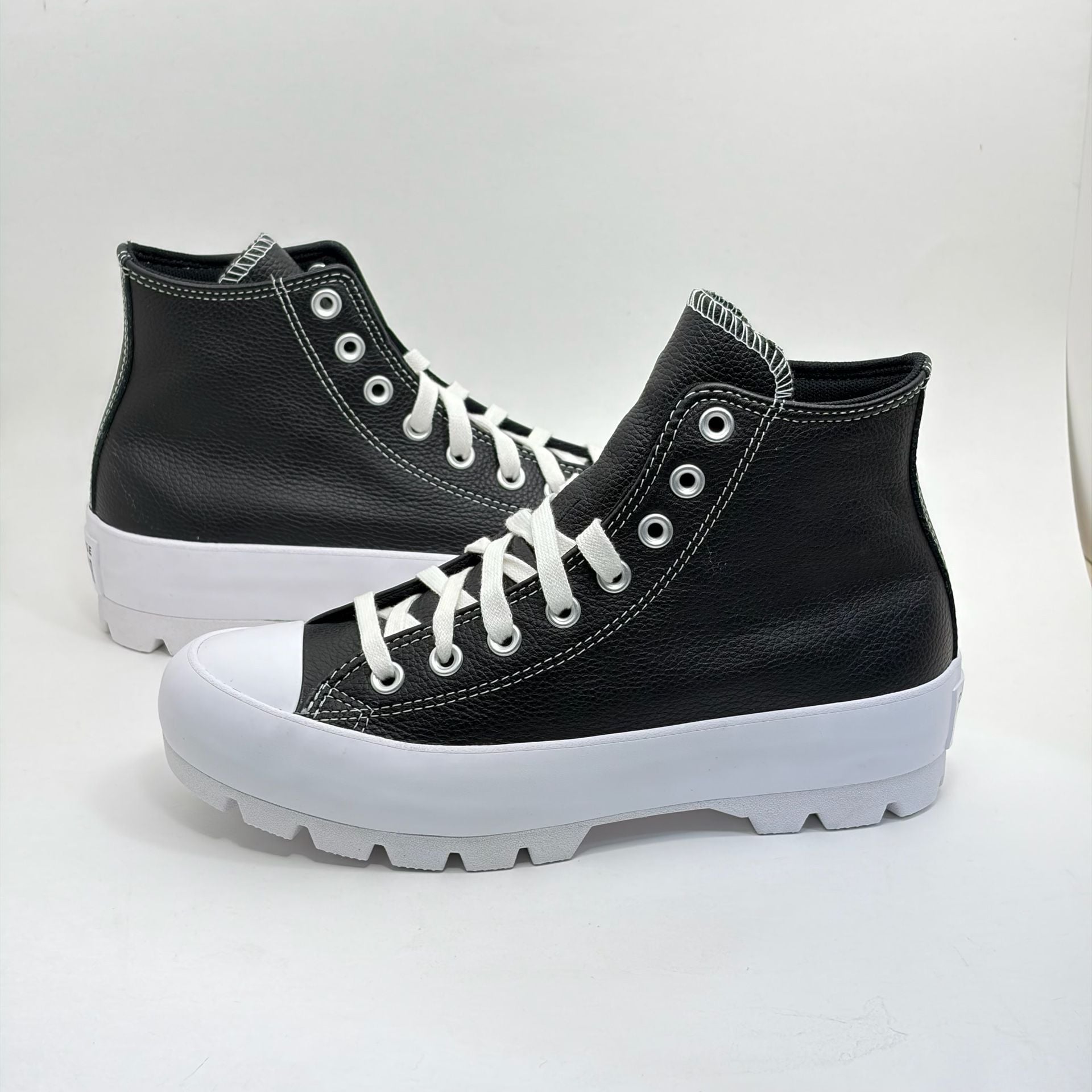 Converse Chuck Taylor 567164C Women 8.5 Lugged Leather Black Platform New 9