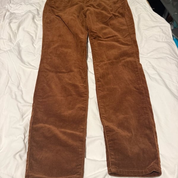 LiT Helena High Rise Skinny Corduroy Pants Brown. 0003