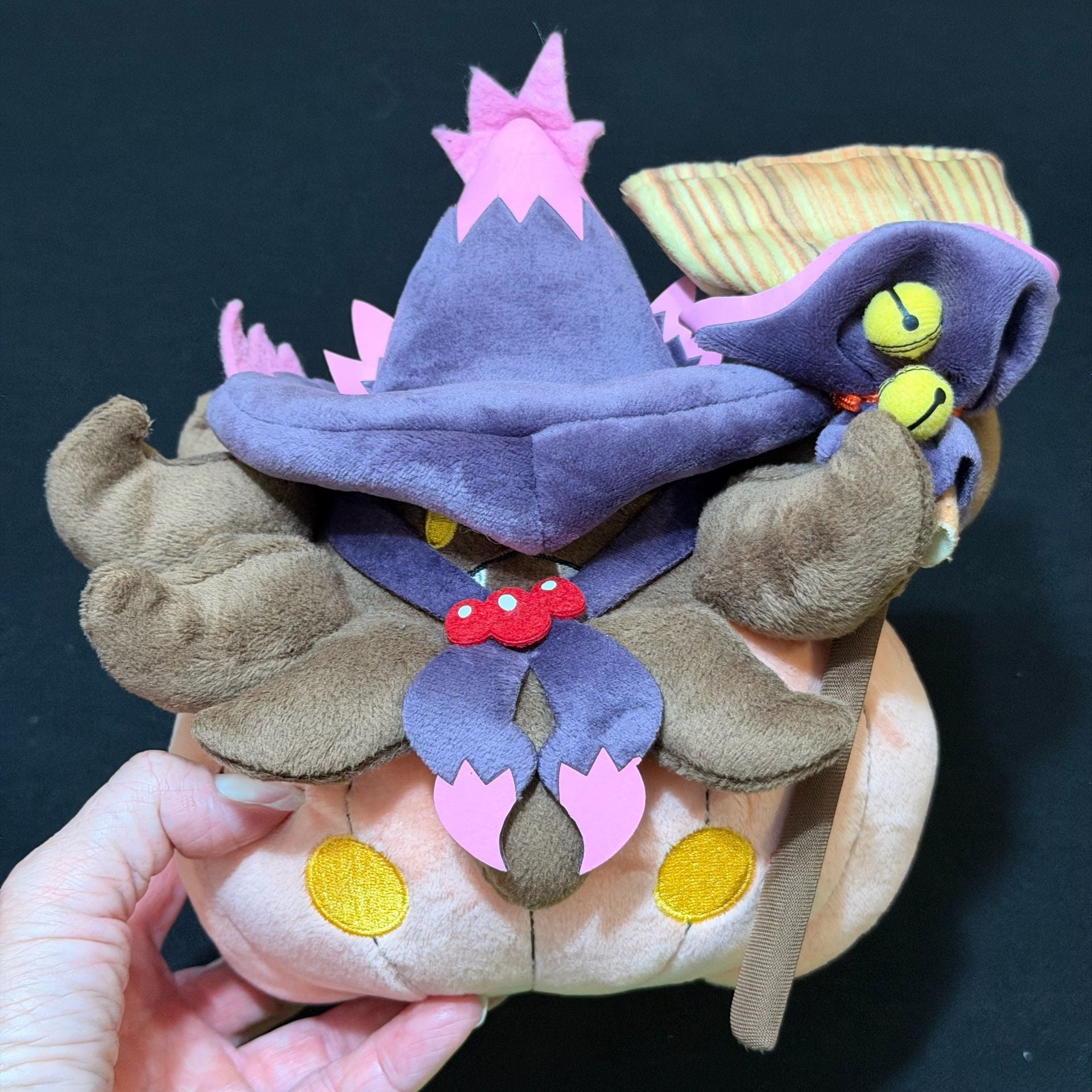 2018 Pokemon Center Halloween Pumpkaboo Plush Doll Team Trick 10
