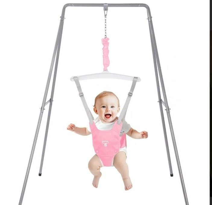 Funlio Baby Jumper With Stand Pink 1