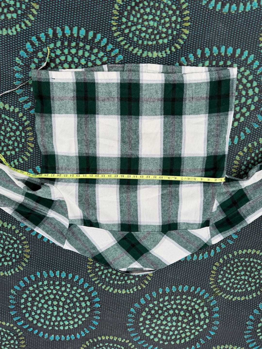 HFX Plaid Shirt Jacket Size XXL Green White Flannel Button Down 5