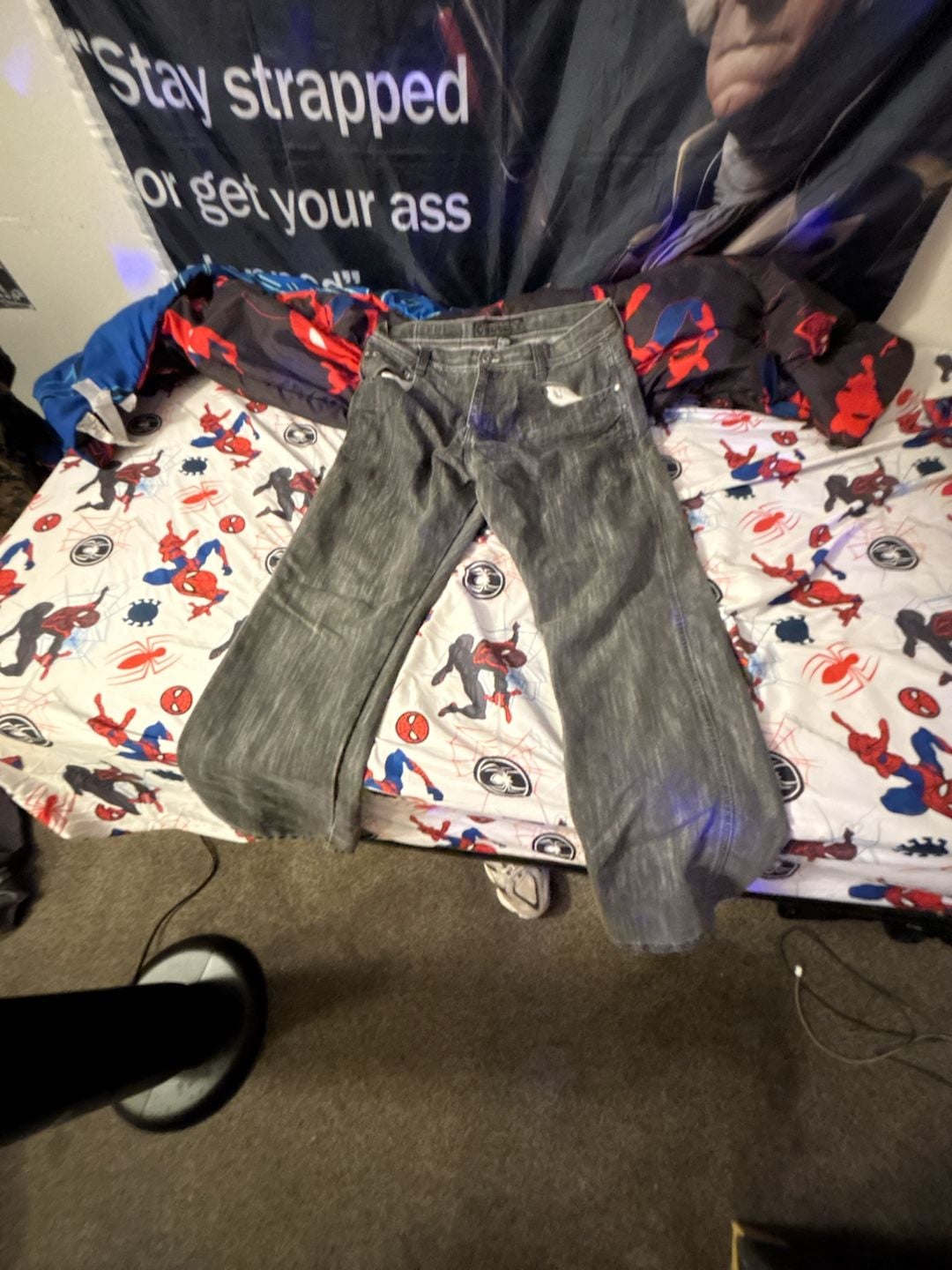 Southpole Jeans Size 36 Gray Denim Baggy Y2K Hip Hop 2