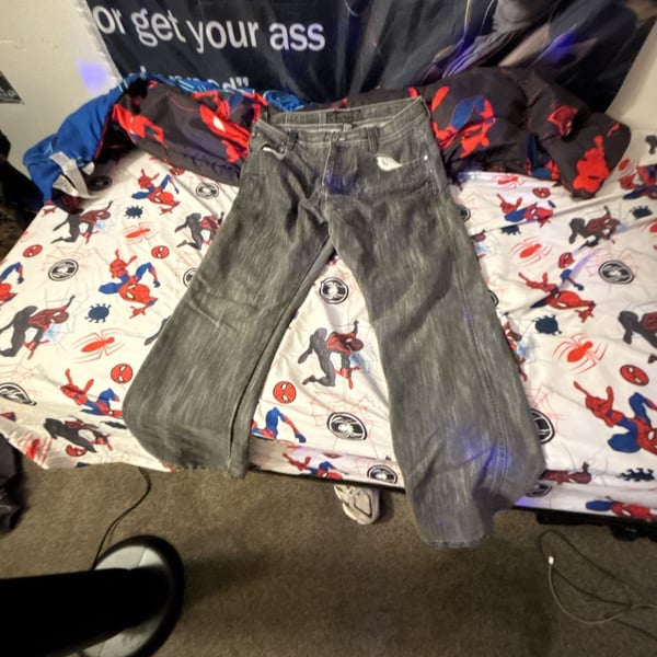 Southpole Jeans Size 36 Gray Denim Baggy Y2K Hip Hop