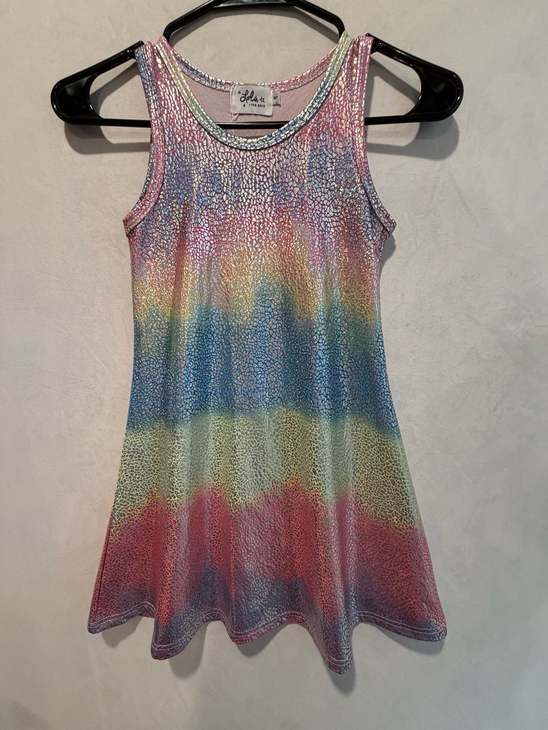 Lola + The Boys Metallic Ombre Tank Dress Size 6 2