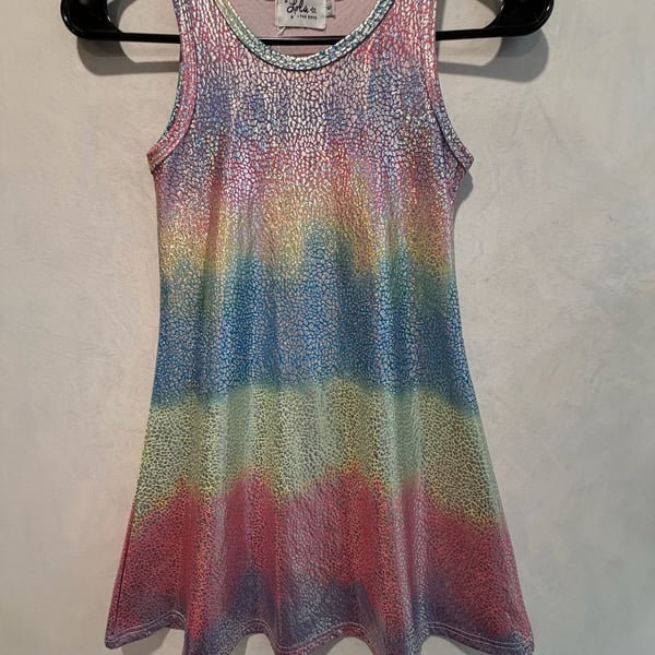 Lola + The Boys Metallic Ombre Tank Dress Size 6