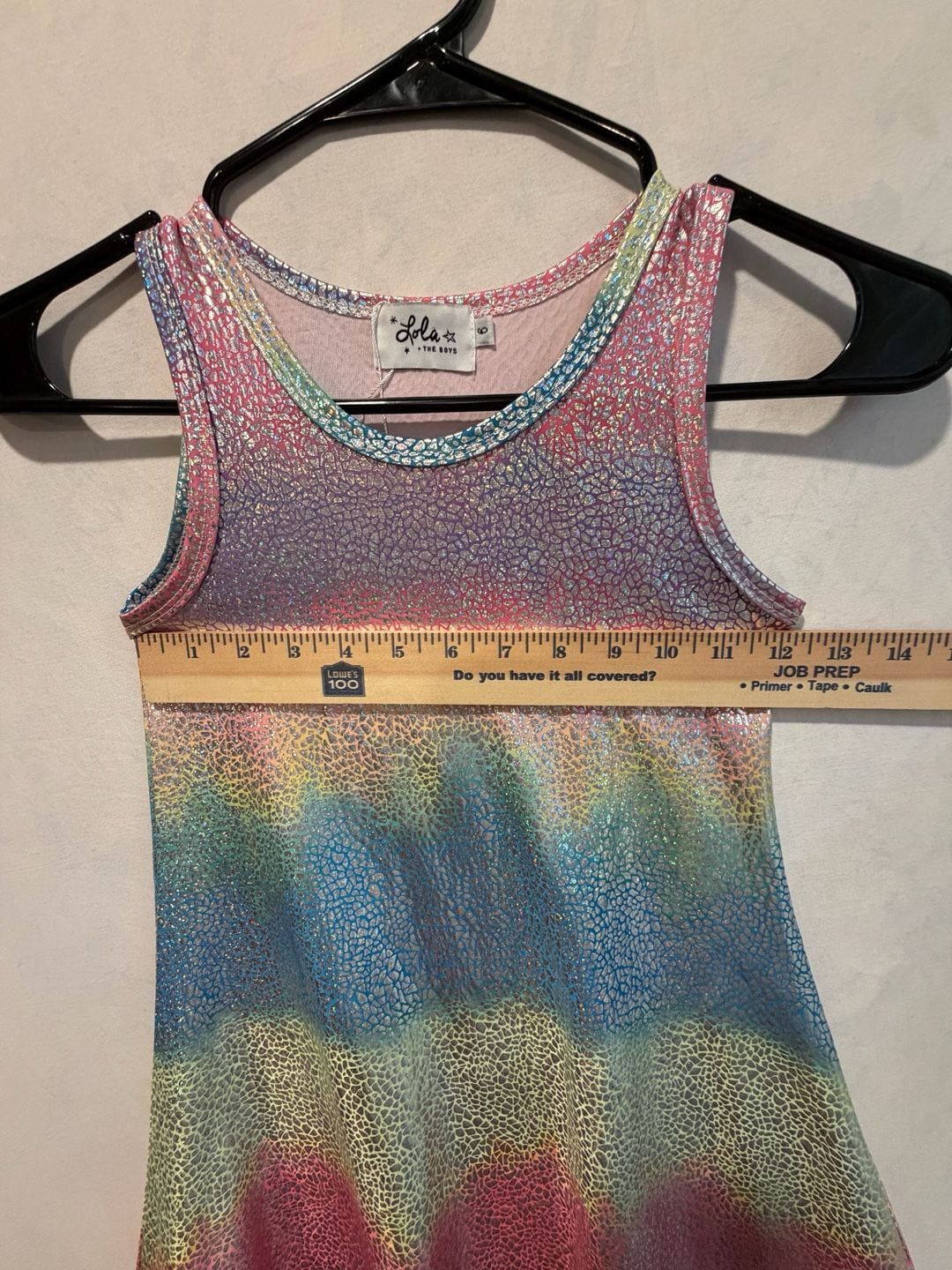 Lola + The Boys Metallic Ombre Tank Dress Size 6 5