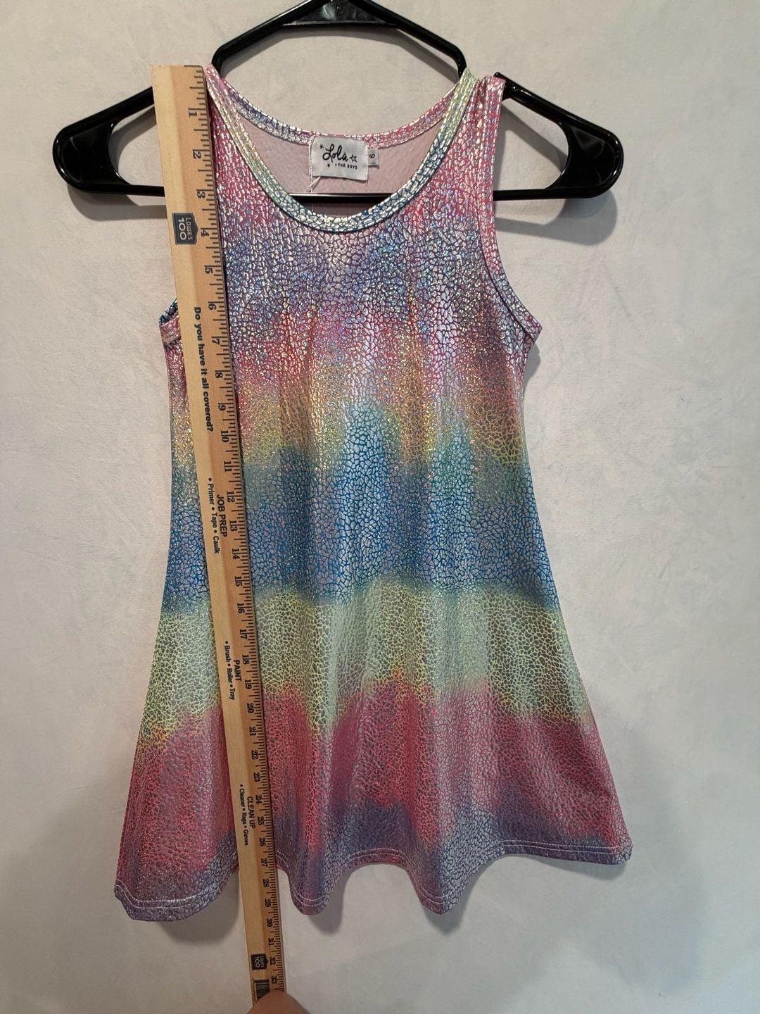 Lola + The Boys Metallic Ombre Tank Dress Size 6 6