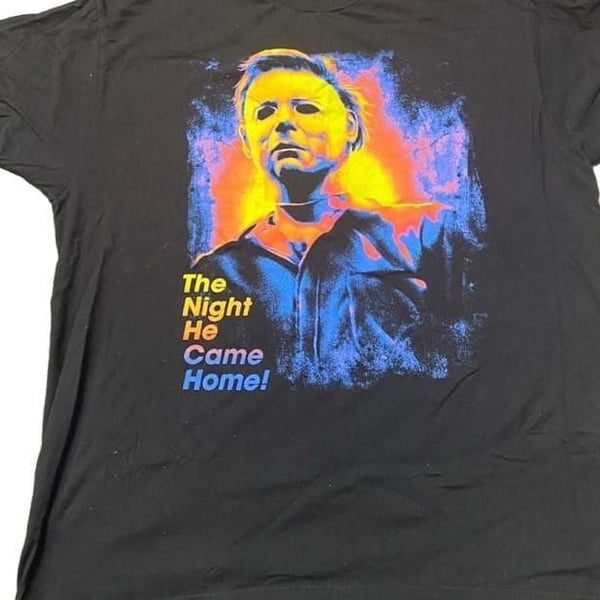 Vintage  Michael Myers Halloween  Size XL Black Graphic Tee