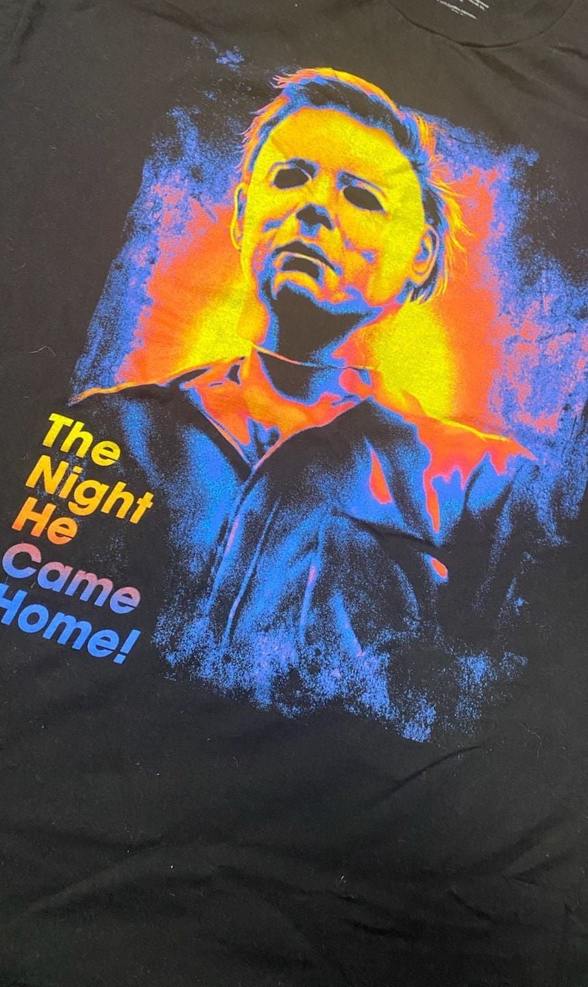Vintage Michael Myers Halloween Size XL Black Graphic Tee 3