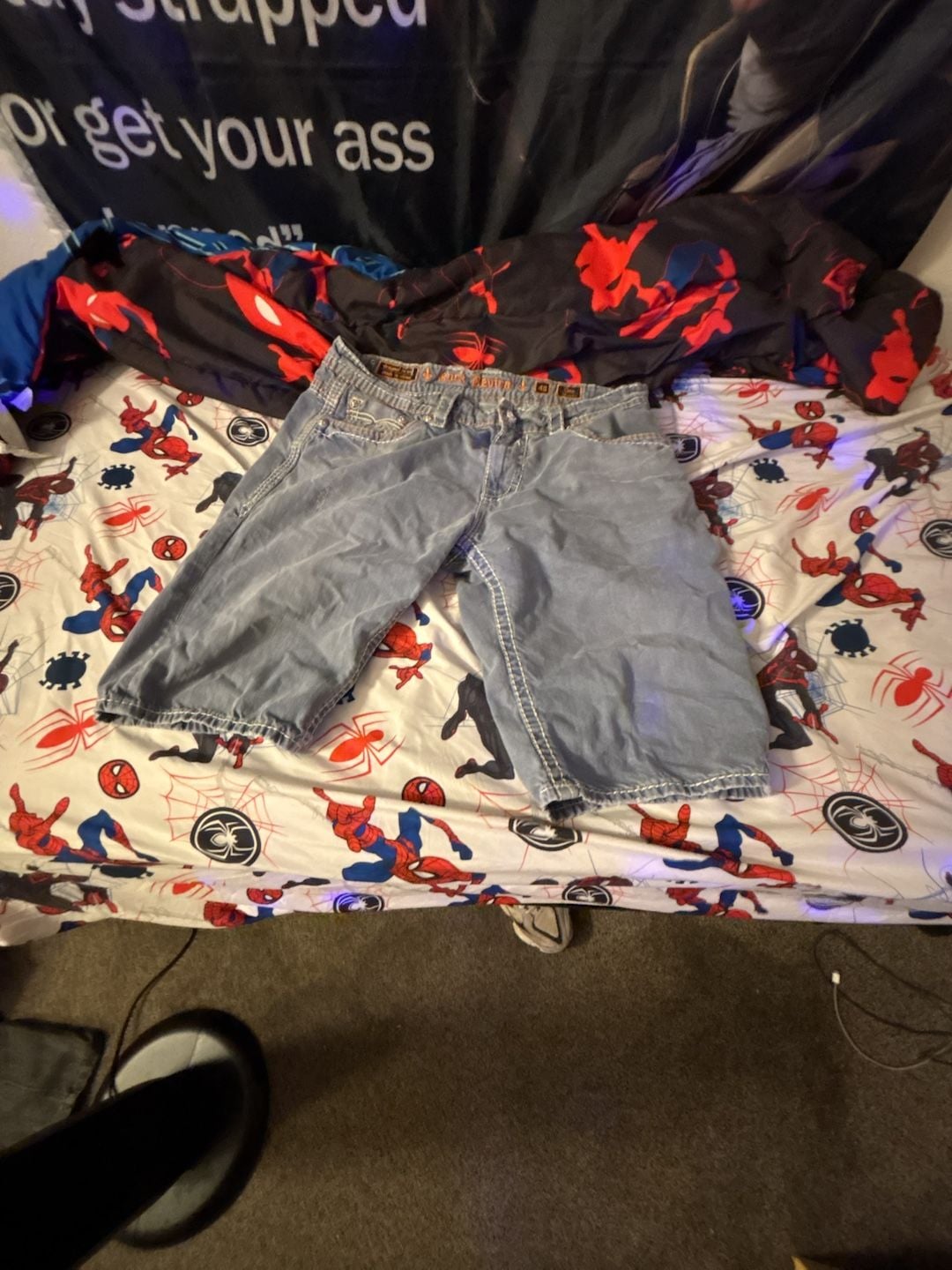 Rock Revival Dan Denim Shorts Size 40 Blue 1