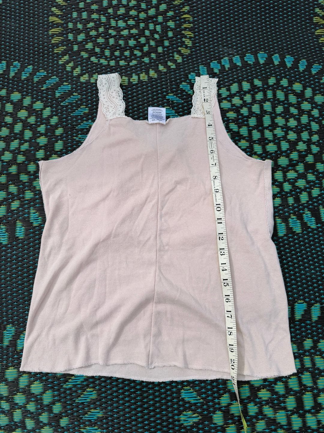 Softee Roo Tank Top Size Medium Pink Lace Trim Royal Arms Medical 5