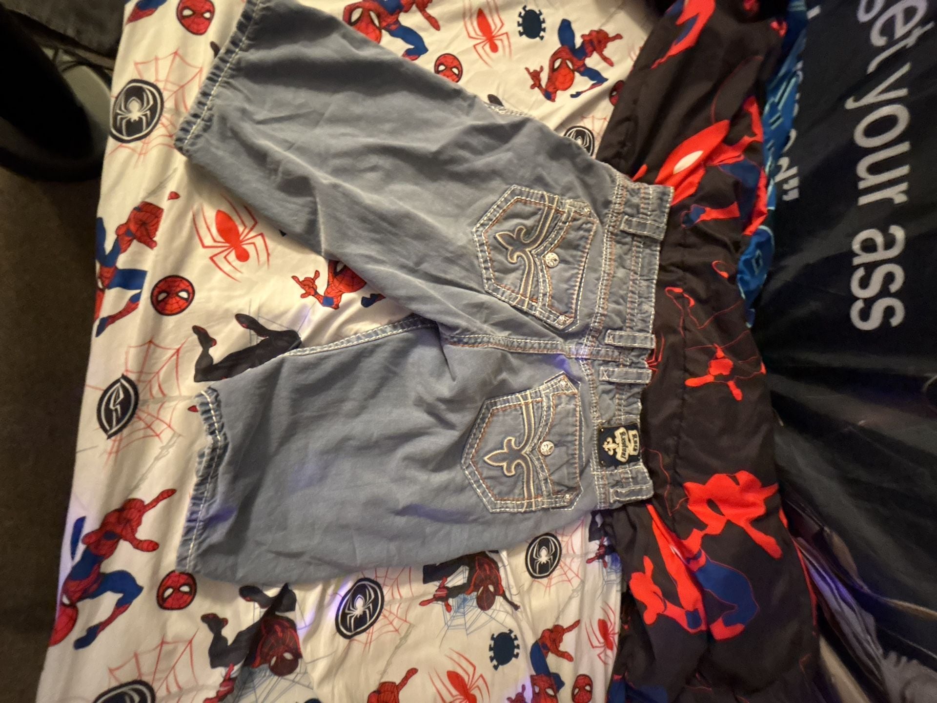 Rock Revival Dan Denim Shorts Size 40 Blue 3