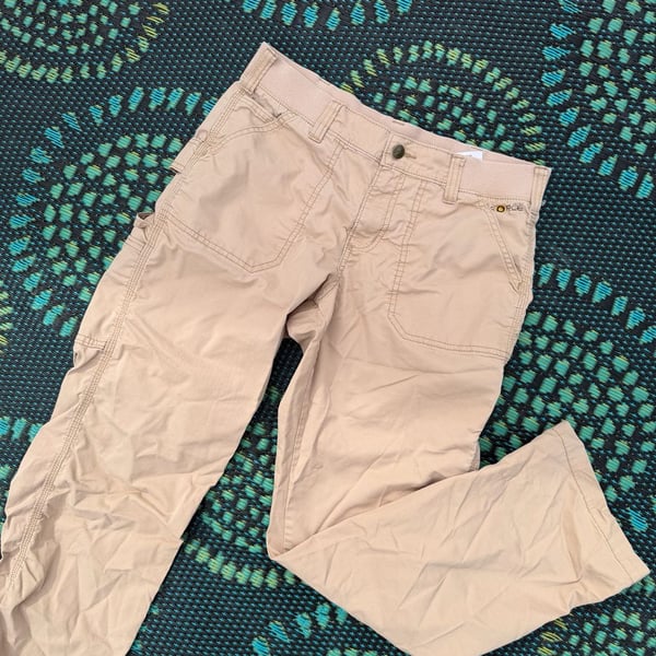 Carhartt Force Relaxed Fit Pants Size 10 Regular Khaki Utility