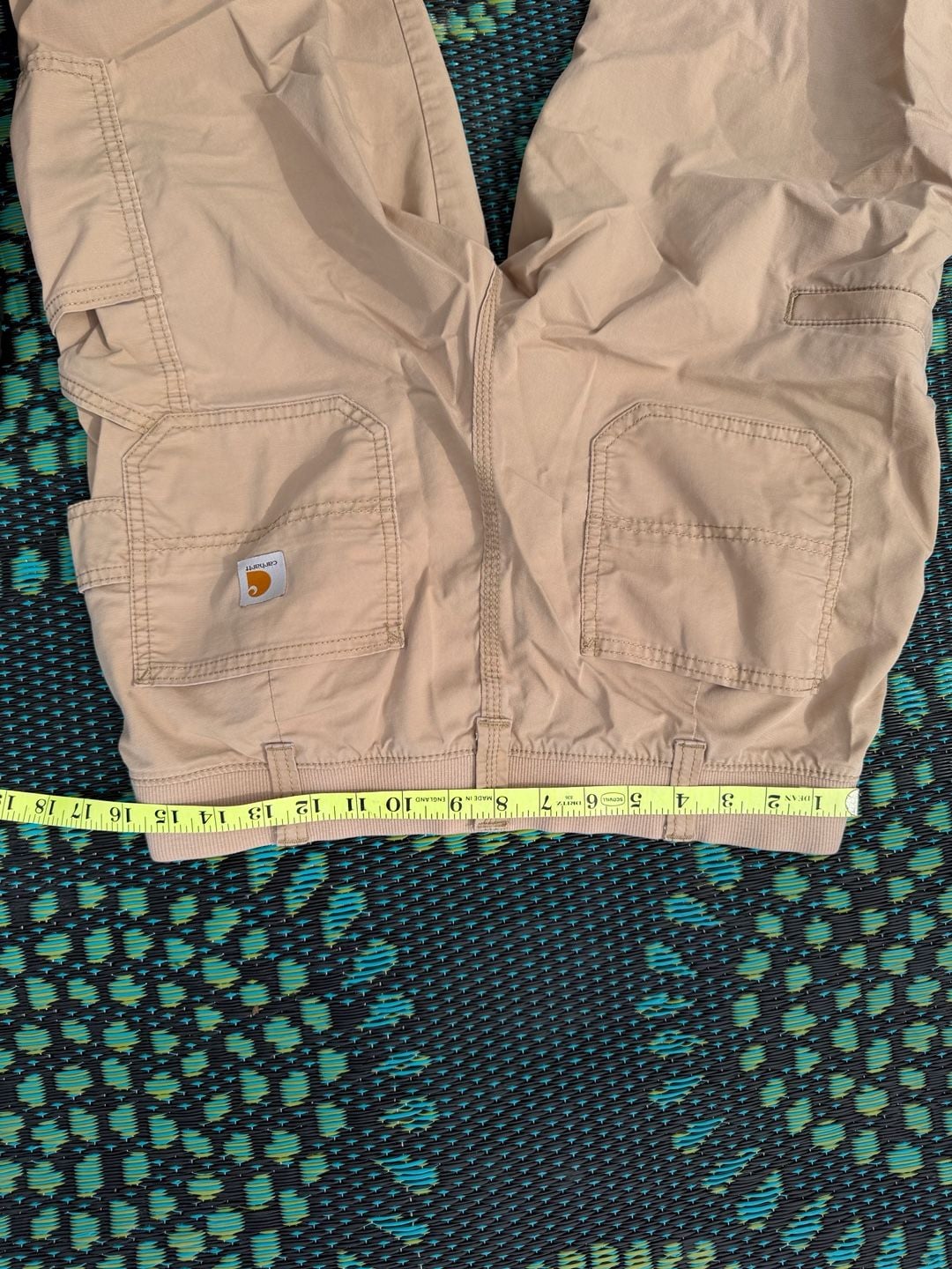 Carhartt Force Relaxed Fit Pants Size 10 Regular Khaki Utility 9