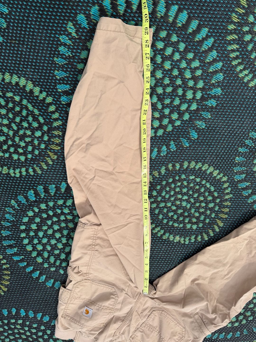 Carhartt Force Relaxed Fit Pants Size 10 Regular Khaki Utility 10