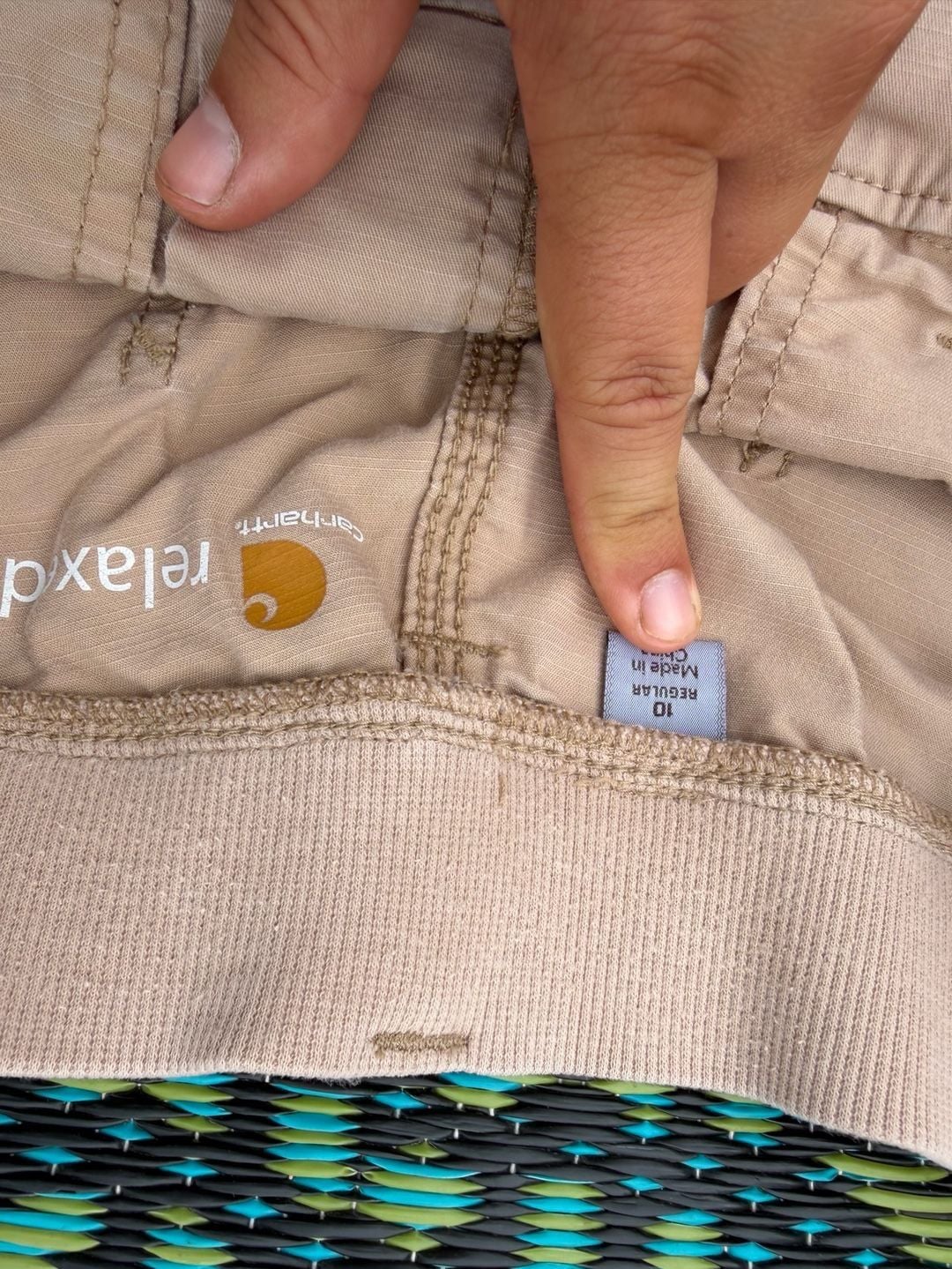 Carhartt Force Relaxed Fit Pants Size 10 Regular Khaki Utility 7