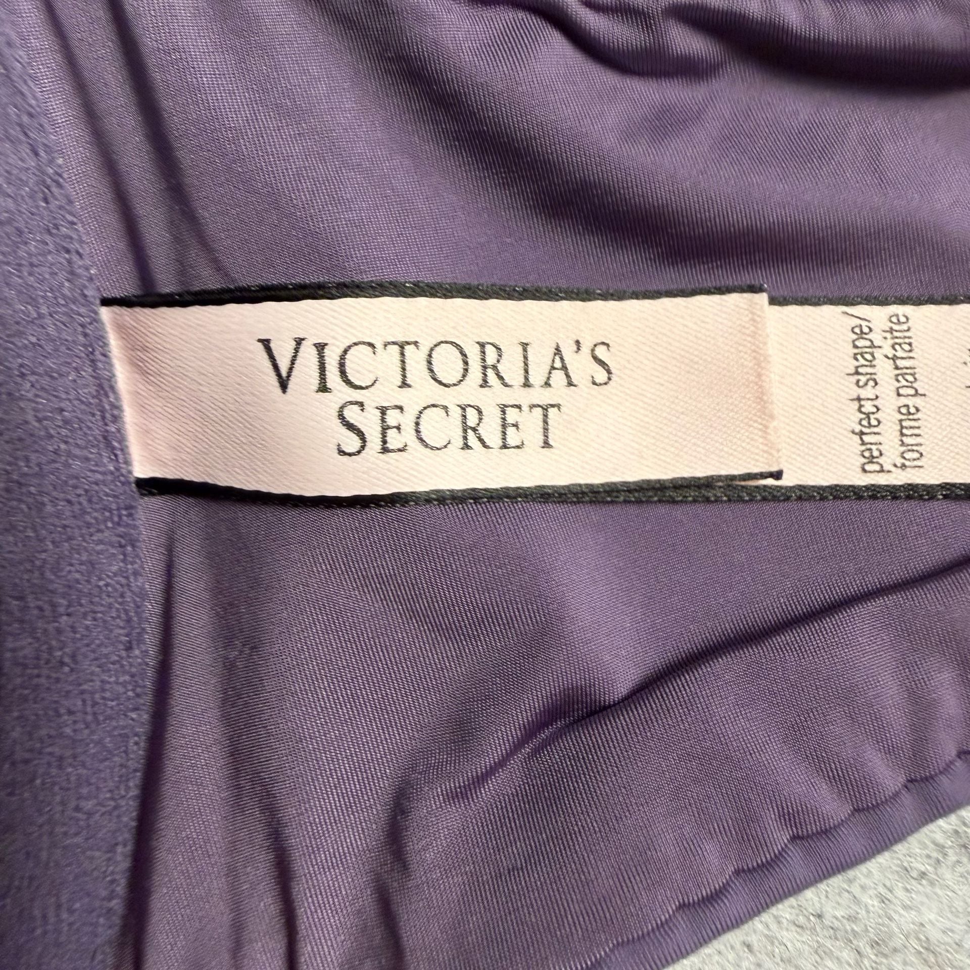 Victoria's Secret Perfect Shape Bra Size 34D Purple Front Close Racerback 5