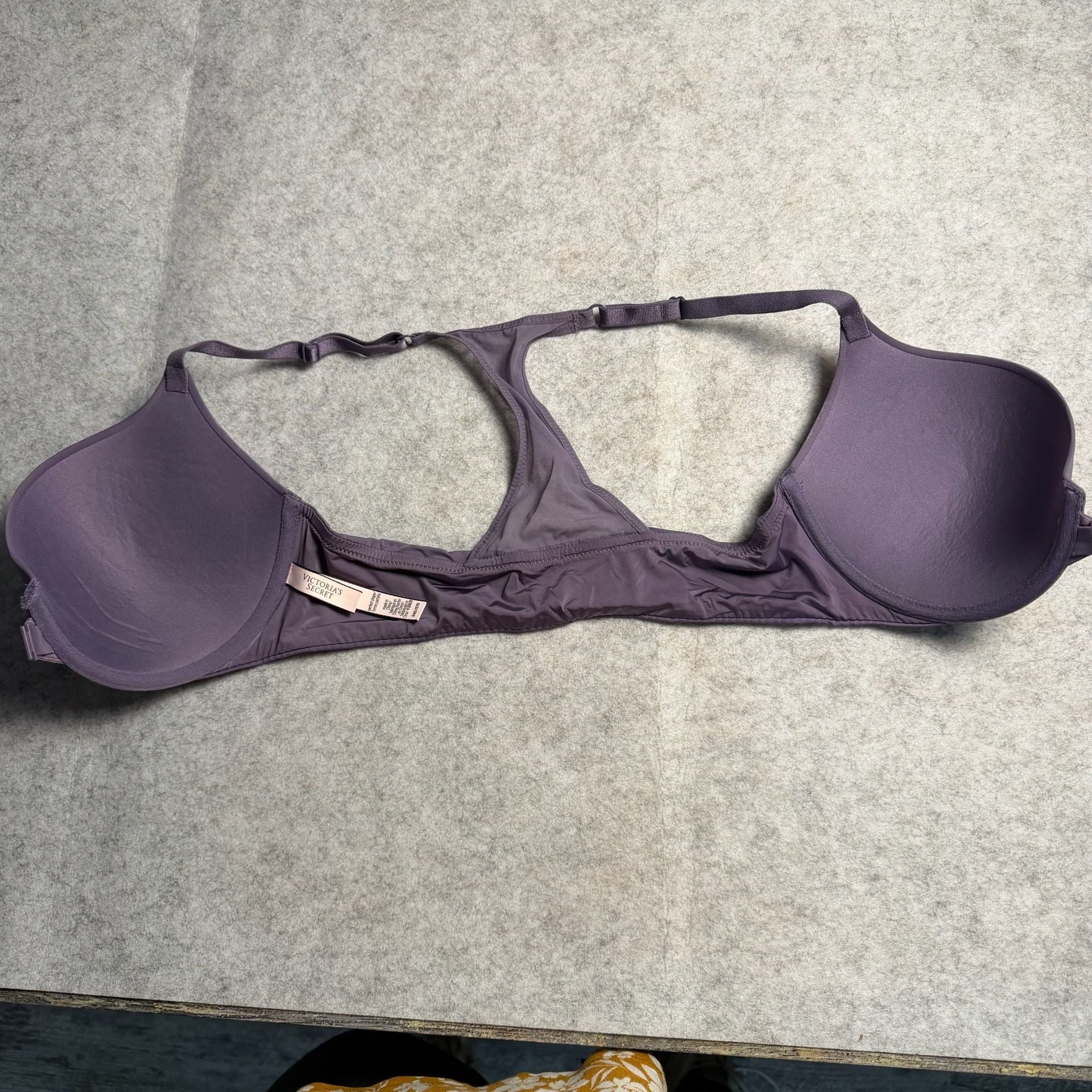 Victoria's Secret Perfect Shape Bra Size 34D Purple Front Close Racerback 7