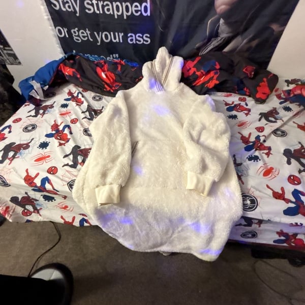 UGG Sherpa Hoodie White Fleece Pullover