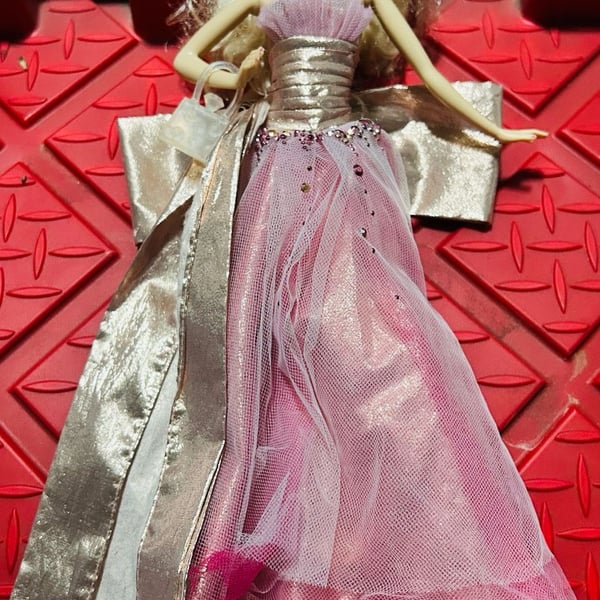 Mattel 2009 Holiday Barbie Doll Pink Dress