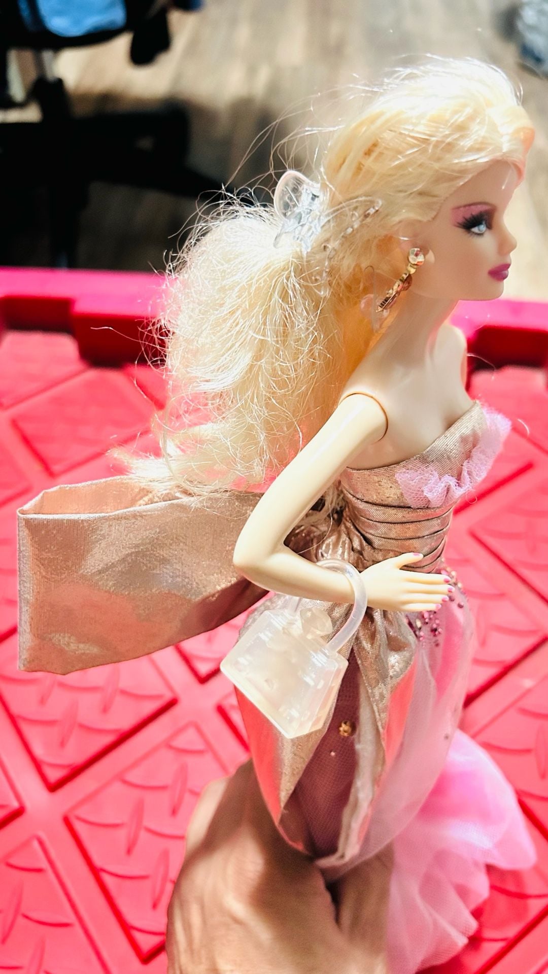 Mattel 2009 Holiday Barbie Doll Pink Dress 6