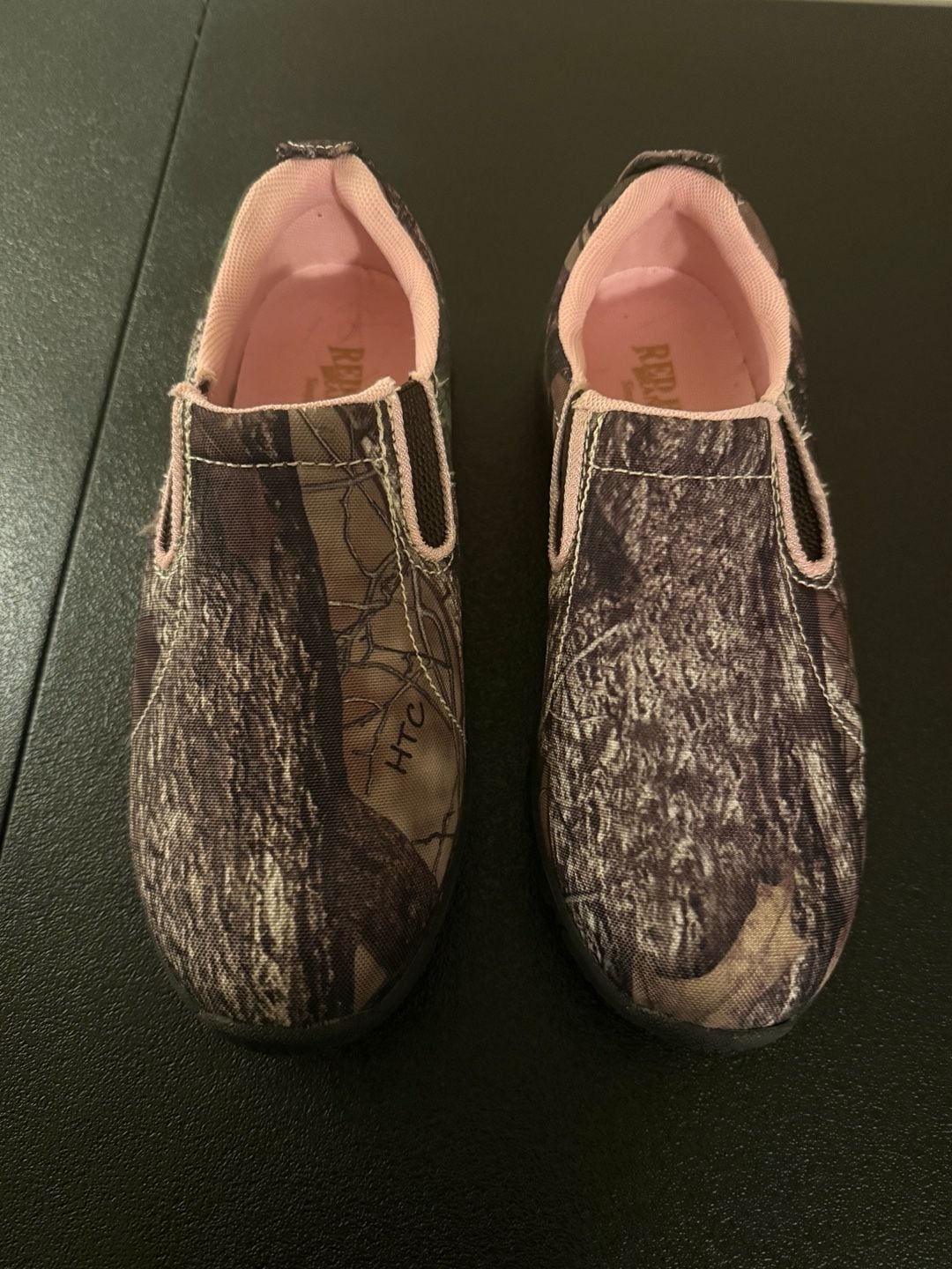 RedHead Camo Slip-On Shoes Size 8.5M Pink Accent 3